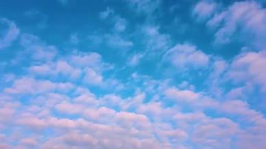 高清延时大气纯净天空流云视频的预览图